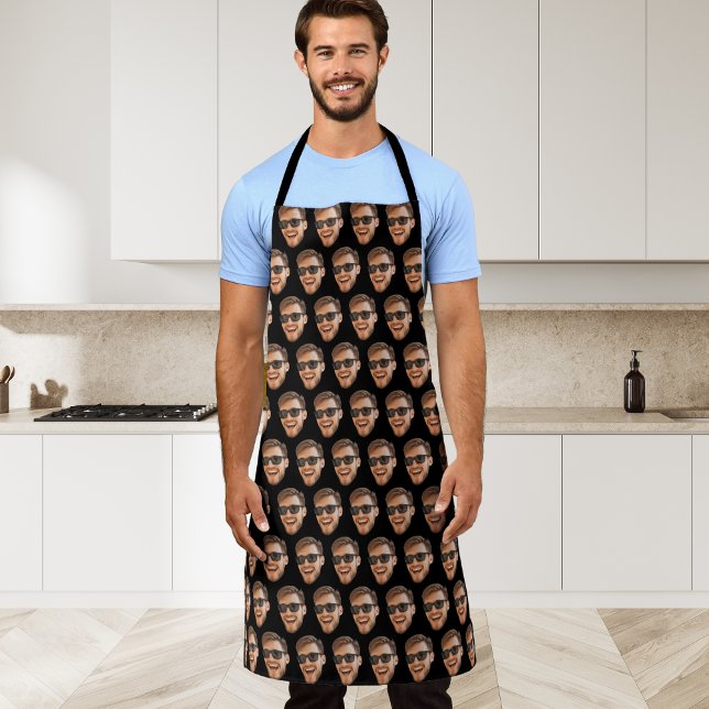 Funny Custom Face Photo Mens Apron (Creator Uploaded)