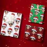 Funny Custom Face Photo Santa Claus Hat Christmas Wrapping Paper Sheet<br><div class="desc">Funny Custom Face Photo Santa Claus Hat Christmas, Replace the face of this elf with your favourite photo (make sure to crop as much to the face as possible and use an app to remove the background) and personalise this funny Christmas Holiday Wrapping Paper with your kid, husband, or boyfriend...</div>