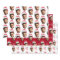 Funny Custom Face Photo Santa Head & Snowflakes