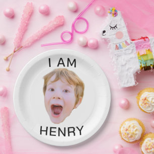 Funny Custom Face Plates Birthday Party Matching