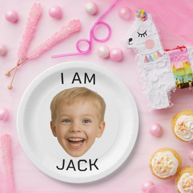 Funny Custom Face Plates Birthday Party Matching  (Party)