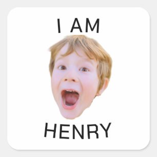 Funny Custom Face Sticker Birthday Party Matching