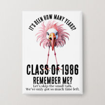 Funny Custom Flamingo 40th School Class Reunion