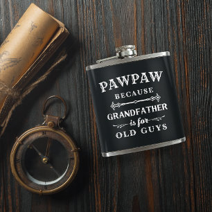Funny Custom Grandpa Nickname Hip Flask