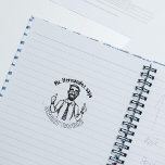 Funny Custom Happy Teacher Classroom Great Work Rubber Stamp<br><div class="desc">This "Teacher" rubber stamp features a custom teacher name and "Great Work" message.</div>
