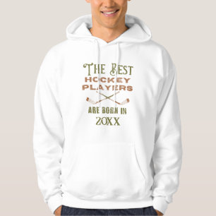 Funny Custom Hockey Birth Year Birthday Hoodie