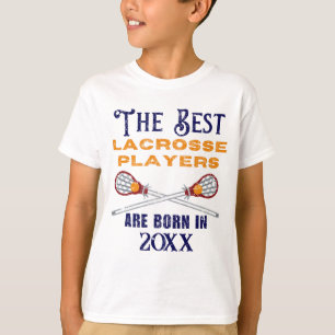 Funny Custom Lacrosse Birth Year Birthday  T-Shirt