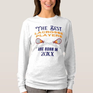 Funny Custom Lacrosse Birth Year Birthday T-Shirt