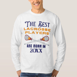 Funny Custom Lacrosse Birth Year Birthday T-Shirt