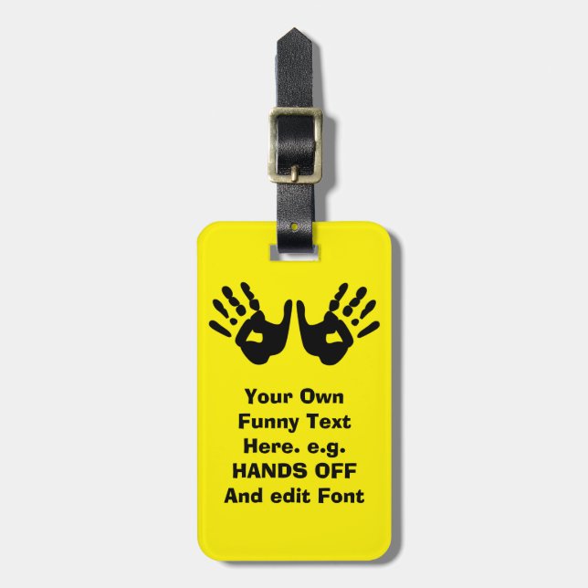 funny custom luggage tag (Front Vertical)