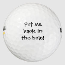 Funny custom message - Back in the hole