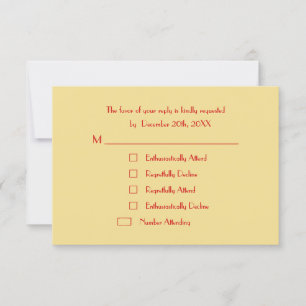 Funny Custom Modern Holiday Christmas Party RSVP Card