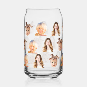Funny Custom Mum of 3 Kids Photos Can Glass