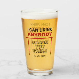 Funny custom name pint glass