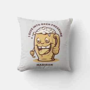 Funny Custom Name & Text Beer Cushion