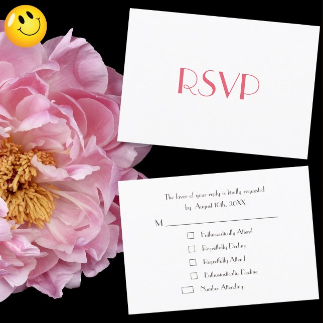 Funny Custom Party RSVP Reply Fun Invitation Card (Funny Custom Party RSVP Reply Fun Invitation Card)