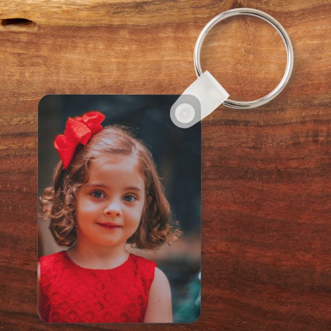 Funny Custom Photo Key Ring (Back)