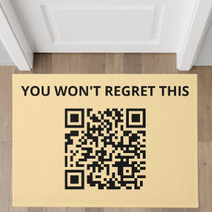 Funny Custom QR Code Doormat
