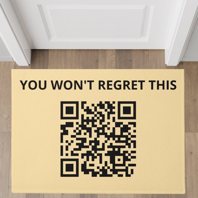 Funny Custom QR Code Doormat (Creator Uploaded)