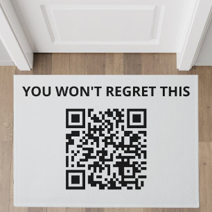 Funny Custom QR Code Doormat