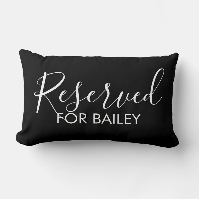 Funny Custom Reserved for the Dog personalised pet Lumbar Cushion (Front)
