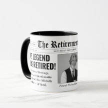 Funny Custom Retirement Newspaper Photo