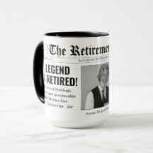 Funny Custom Retirement Newspaper Photo