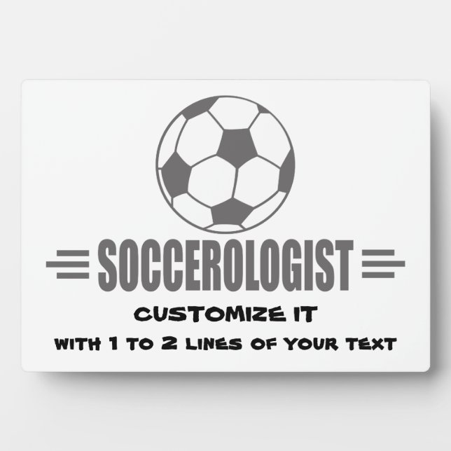 Funny Custom Soccer Plaque (Front)