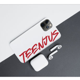 Funny Custom Text Baby Billy's Quote Teenjus Red  iPhone 11 Pro Case