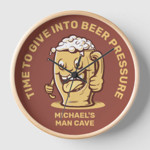Funny Custom Text Beer Clock