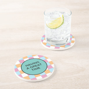Funny custom text coaster