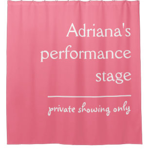Funny custom text & colour shower curtain