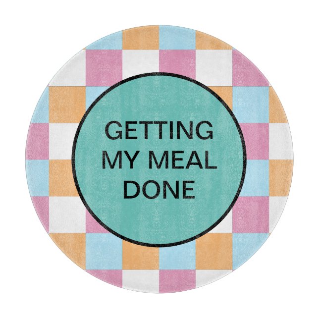 Funny custom text cutting board (Front)