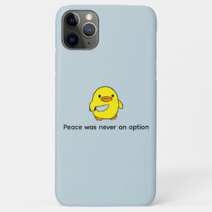 Funny Custom Text Yellow Duck Black iPhone 11 Pro Max Case