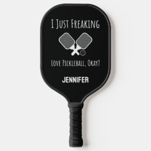 Funny Custom Trendy Humourous Typography Pickleball Paddle