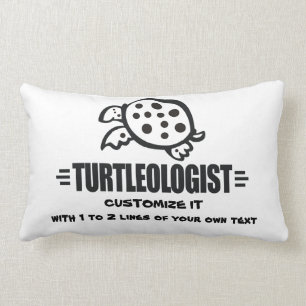 Funny Custom Turtle Lumbar Cushion
