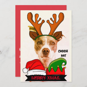 Funny custom Xmas. hats  Invitation