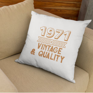 Funny Custom Year Vintage and Quality Cool Cushion