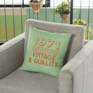 Funny Custom Year Vintage and Quality Cool Cushion