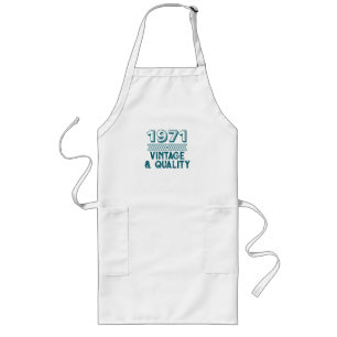 Funny Custom Year Vintage and Quality Long Apron
