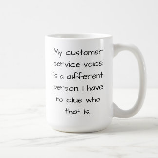 Funny Customer Service Mug (Left-Handed)
