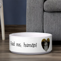 Funny Customisable Ceramic Pet Bowl