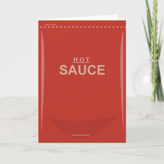 Funny Customisable Hot Sauce Birthday Card
