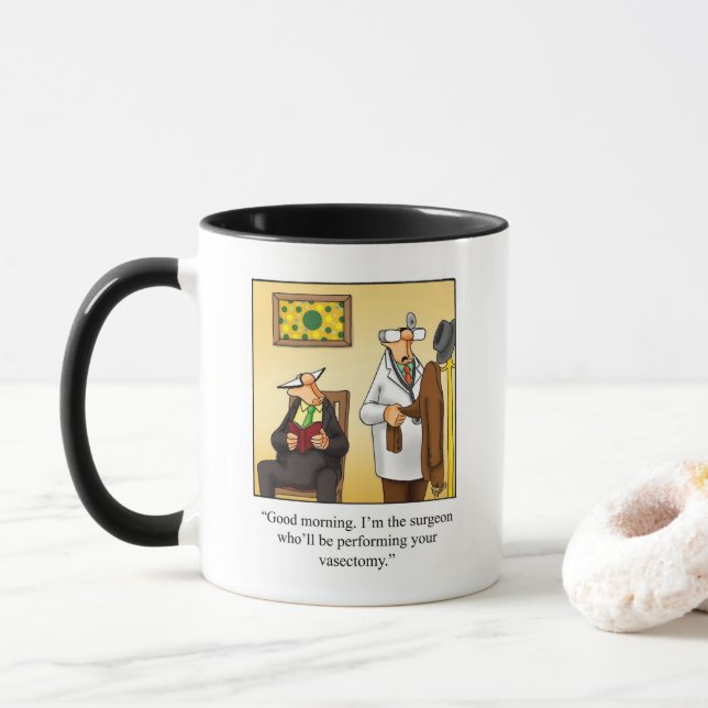 Funny Customisable  Medical Humour Mug  (With Donut)