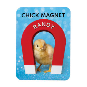 Funny Customisable Name Chick Magnet