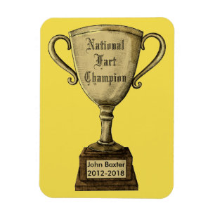 Funny Customisable Trophy Award Magnet