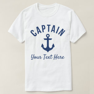 Funny Customizable Boat Captain's Shirt