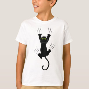 Funny cute animal basic t-shirt for kids cats