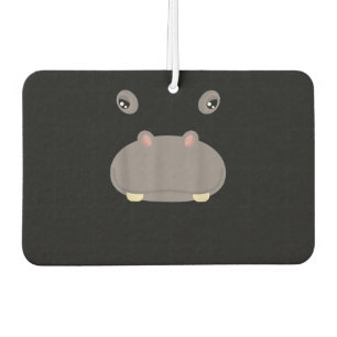 Funny Cute Animal Face Hippo Costume Halloween Car Air Freshener