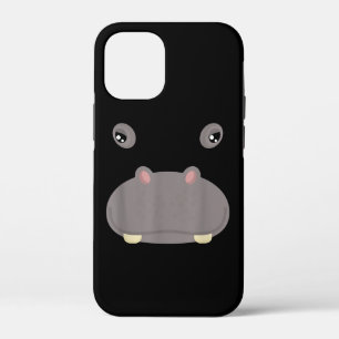 Funny Cute Animal Face Hippo Costume Halloween iPhone 12 Mini Case